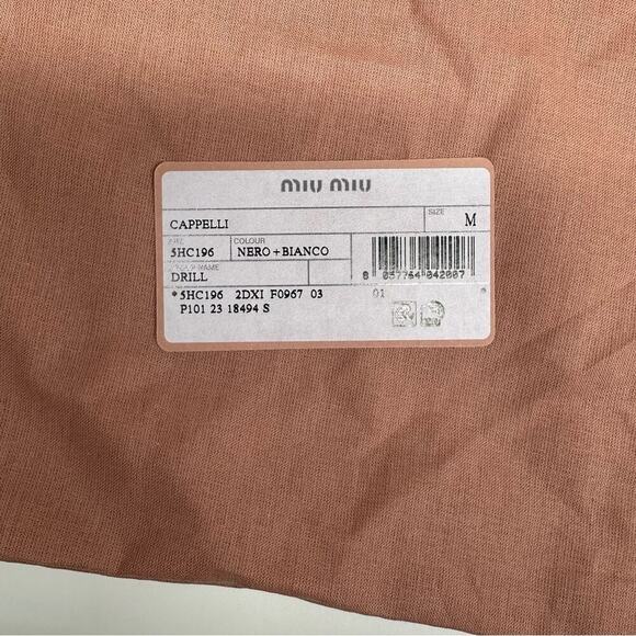 Miu Miu | Empty Shoe Box w/ 1 Dust bag | Peach | H 7 x W 13 x D 5 inch - Picture 10 of 16